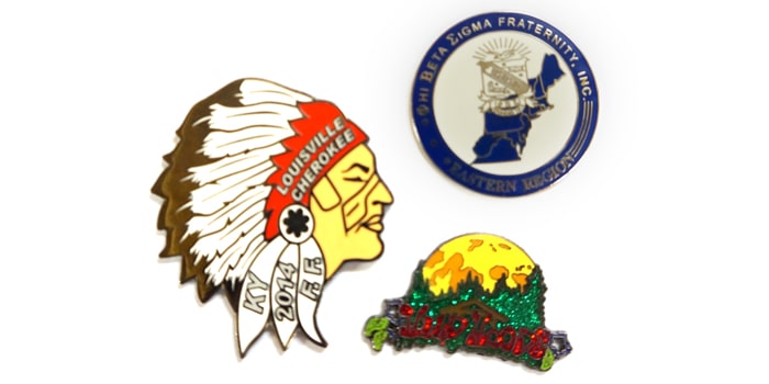 3 custom pins